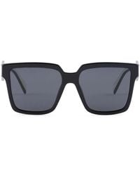Prada - Zonnebril Met Oversized Vierkant Montuur - Lyst