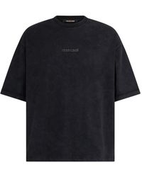 Roberto Cavalli - Snake-Print Logo-Detailed T-Shirt - Lyst
