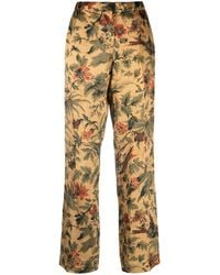 F.R.S For Restless Sleepers - Floral-print Straight-leg Trousers - Lyst