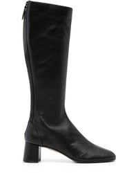Aquazzura - Saint Honore 50 Leather Knee-high Boots - Lyst