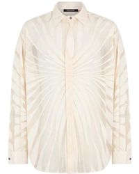 Roberto Cavalli - Ray Devoré Print Shirt - Lyst