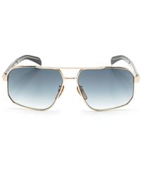 David Beckham - Gradient-lenses Pilot-frame Sunglasses - Lyst