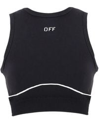 Off-White c/o Virgil Abloh - Off Stamp Seamless Logo Sports Bra - Lyst