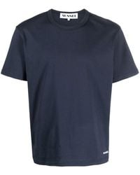 Sunnei - T-shirt en coton biologique à logo imprimé - Lyst