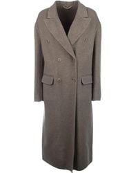 Ermanno Scervino - Manteau En Laine À Boutonnière Croisée - Lyst