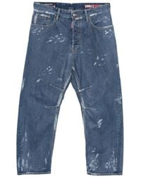 DSquared² - Kawaii Paint-Splatter Distressed Jeans - Lyst