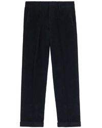Fay - Corduroy-Textured Trousers - Lyst