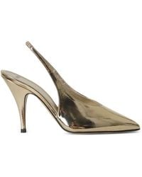 3Juin - Winona Metallic Slingback Pumps - Lyst