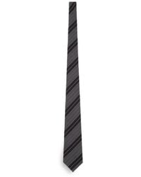 Saint Laurent - Wide Striped Tie - Lyst