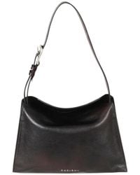 Orciani - Small Trinity Lagoon Logo-Plaque Shoulder Bag - Lyst