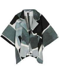 Homme Plissé Issey Miyake - Giacca Landscape con cappuccio - Lyst