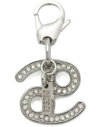 DIESEL - Metal Cancer Charm With Rhinestones - Lyst