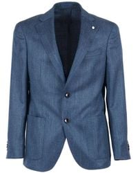 Luigi Bianchi - Herringbone Single-Breasted Blazer - Lyst