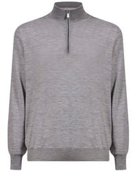 Brunello Cucinelli - Half-Zip Cashmere Sweater - Lyst