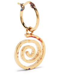 Perks And Mini - Floating Spiral Silver Earring - Lyst