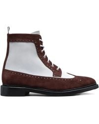 Thom Browne - Longwing Suede Ankle Boots - Lyst
