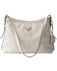 Prada - Aimèe Large Leather Shoulder Bag - Lyst