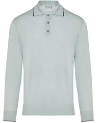 Canali - Langärmeliges Poloshirt - Lyst