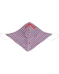 Isaia - Gingham-Check Face Mask - Lyst