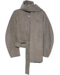 P.A.R.O.S.H. - Jack Met Knoopsluiting En Ceintuur - Lyst