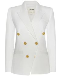 L'Agence - Kyomi Double-Breasted Blazer - Lyst