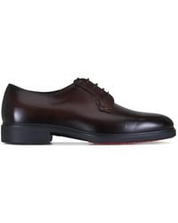 Santoni - Easy Revlo Leather Derby Shoes - Lyst