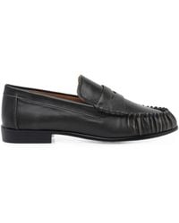 Ángel Alarcón - Ruched Leather Loafers - Lyst