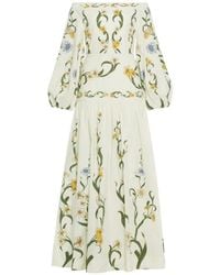 Agua Bendita - Senlis Laguna Floral Print Maxi Dress - Lyst