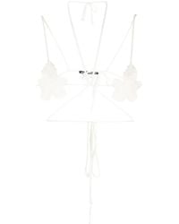 ANDREADAMO - Fig-Leaf Knitted Bra Top - Lyst