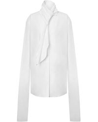 Alberta Ferretti - Chemise À Empiècement Au Col - Lyst