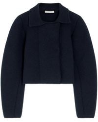 Lemaire - Felted Double-Breasted Blouson Jacket - Lyst