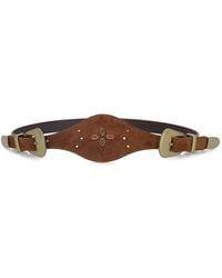 Fortela - Temple Studded Leather Belt - Lyst