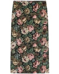 Dries Van Noten - Maxi-Rok Met Bloemen - Lyst
