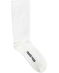 Rick Owens - Tower Glitter Ribbed-Knit Cotton Socks - Lyst