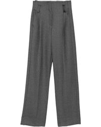 Forte Forte - Pantaloni Con Motivo A Spina Di Pesce - Lyst