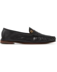 Versace - Guanto Leather Loafers - Lyst