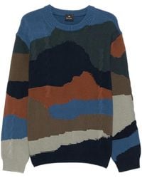Paul Smith - Jersey Mountains con diseño colour block - Lyst