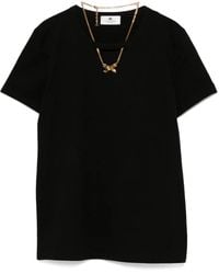 Elisabetta Franchi - ネックレスディテール Tシャツ - Lyst