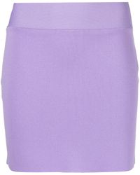 P.A.R.O.S.H. - High-waisted Knitted Skirt - Lyst