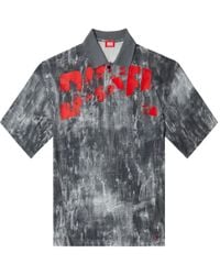 DIESEL - Timothee Logo-Print Polo Shirt - Lyst