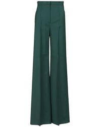 Max Mara - Wide-Leg Virgin-Wool Trousers - Lyst