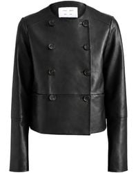 Proenza Schouler - Veste Courtney À Boutonnière Croisée En Cuir - Lyst