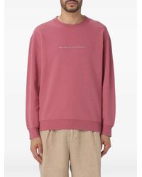 Brunello Cucinelli - Logo-Print Crew-Neck Sweater - Lyst
