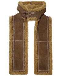 Burberry - Hooded Shearling Scarf - Lyst