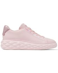 Jimmy Choo - Diamond Light Maxi Logo-embroidered Knitted Trainers - Lyst