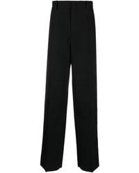 Jil Sander - High-waist Wool Wide-leg Trousers - Lyst