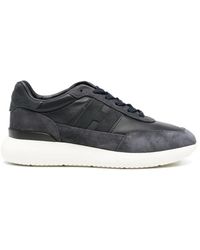 Hogan - Interactive³ Suede-Panelled Sneakers - Lyst