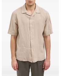 Daniele Alessandrini - Linen Bowling Shirt - Lyst