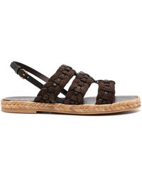 Tod's - Woven-design Open-toe Sandals - Lyst