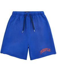 Purple Brand - Marvin Logo-Print Shorts - Lyst